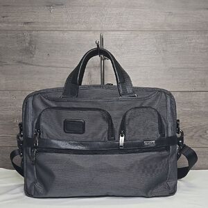 Tumi Gray and Black Briefcase
